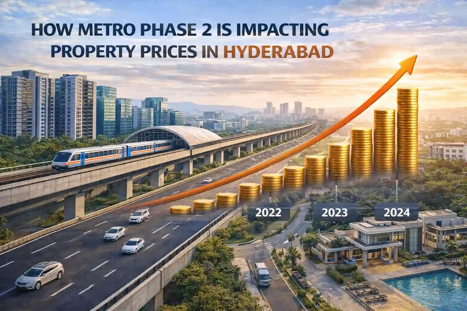 How Metro Phase 2 Is Impacting Property Prices in Hyderabad